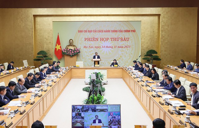 Thủ tướng Phạm Minh Chính chủ trì phiên họp Ban Chỉ đạo Cải cách hành chính của Chính phủ- Ảnh 1.