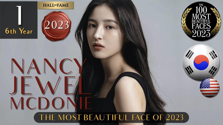 Nancy là gương mặt nữ đẹp nhất 2023 do TC Candler bình chọn - Ảnh: TC Candler